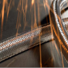 HelaGuard steel conduits with steel overbraid and fittings